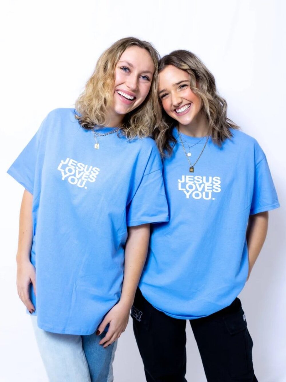 Jesus Loves You T-Shirt - Blue